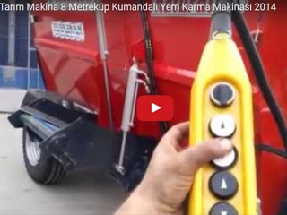 8 Metreküp Kumandalı Yem Karma Makinası